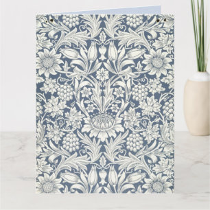 Cartão Sunflower Design (by William Morris) Large Card