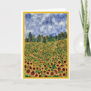 Cartão 'Sunflower Galaxy' card