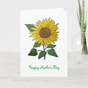 Cartão Sunflower Mother's Day Card