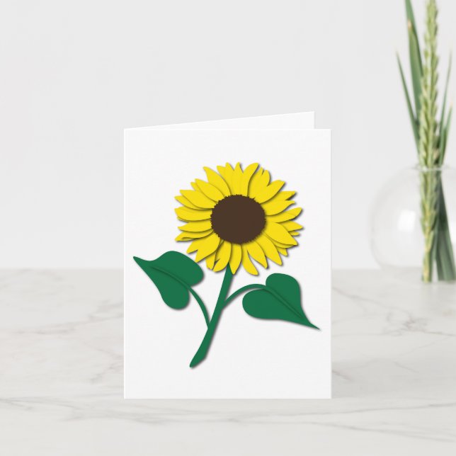 Cartão Sunflower Notecard (Frente)