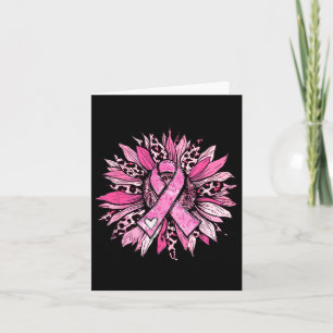 Cartão Sunflower Pink Mama Sensibilização do Cancer Mulhe