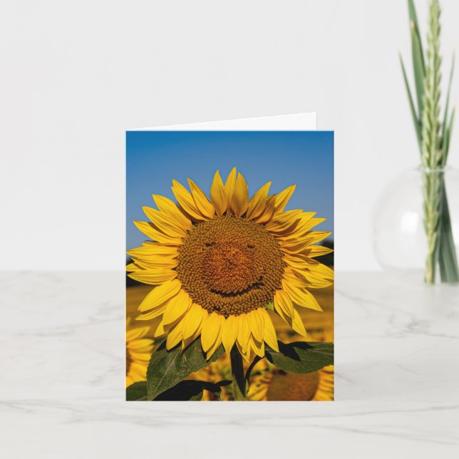 Cartão Sunflower Smile (Frente)