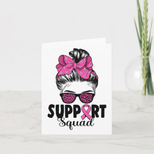 Cartão Sungles Messaging Support Bun Support Squad Breast