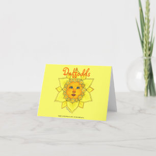 Cartão Sunny Daffodil - Note Card (Blank)