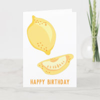 Sunny Yellow Lemons Mensagem Personalizada Anivers