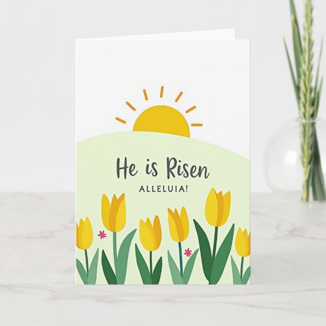 Cartão Sunrise Easter Celebration Card (Frente)