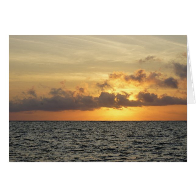 Cartão Sunrise Glory Folly Beach (Frente horizontal)