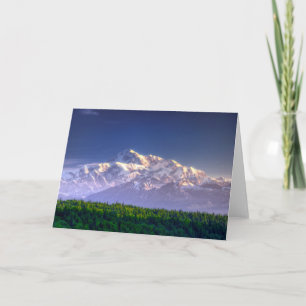 Cartão Sunrise Kisses Mt. McKinley Alaska Range