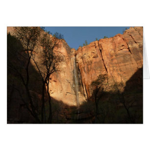 Cartão Sunrise no Caminho de Riverside em Zion