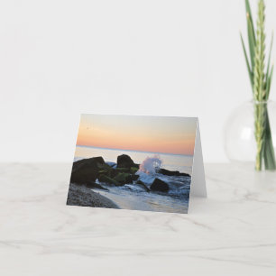 Cartão Sunrise on Cape Cod- Falmouth, MA Blank Notecard