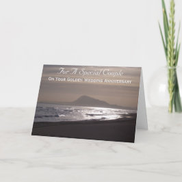 Cartão Sunrise Personalizada 50º Aniversário de Casamento