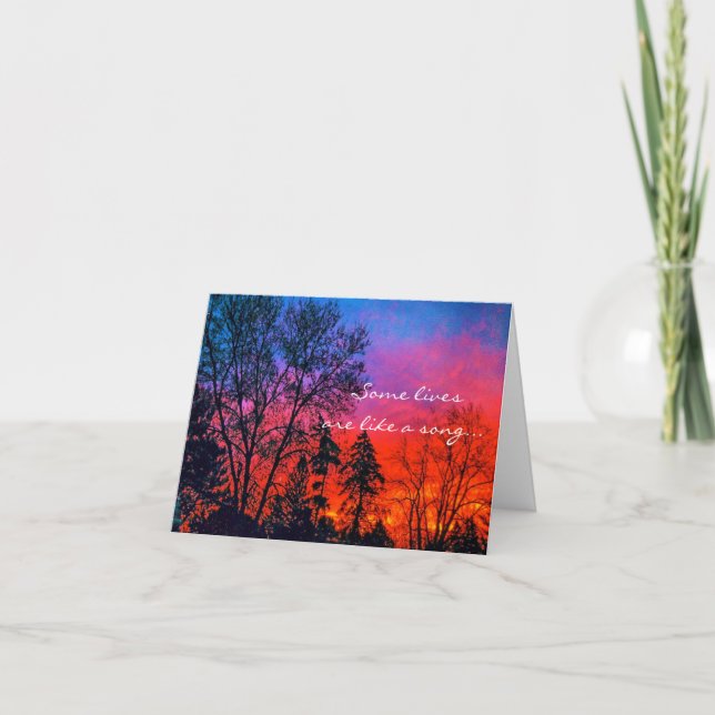 Cartão Sunrise sympathy card (Frente)