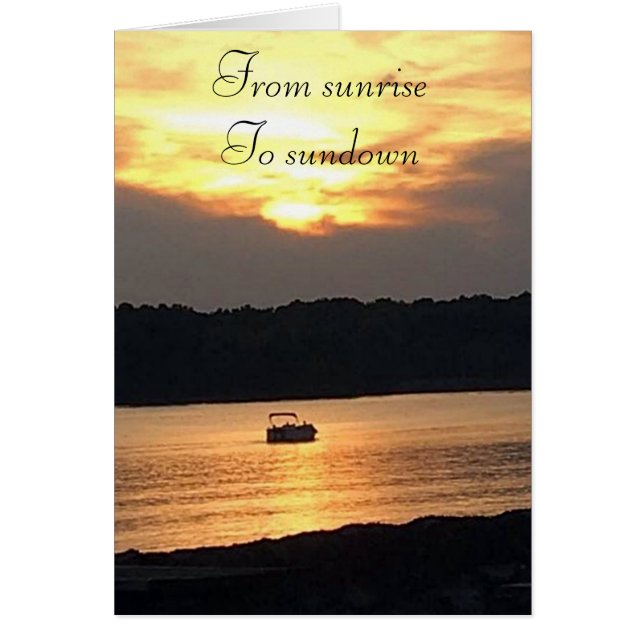 CARTÃO "SUNRISTO PARA SOL" EU AMO TODO MOMENTO GASTO COM  (Frente)