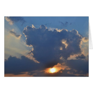 Cartão Sunset com Formação de Nuvem Teacup por STaylor