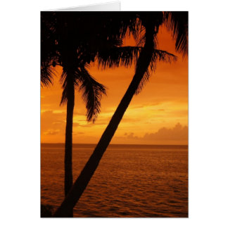 Cartão Sunset da Flórida Key