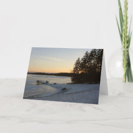 Cartão Sunset de inverno