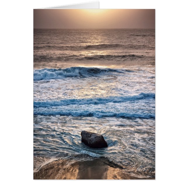 Cartão Sunset Delicate Beach (Frente)