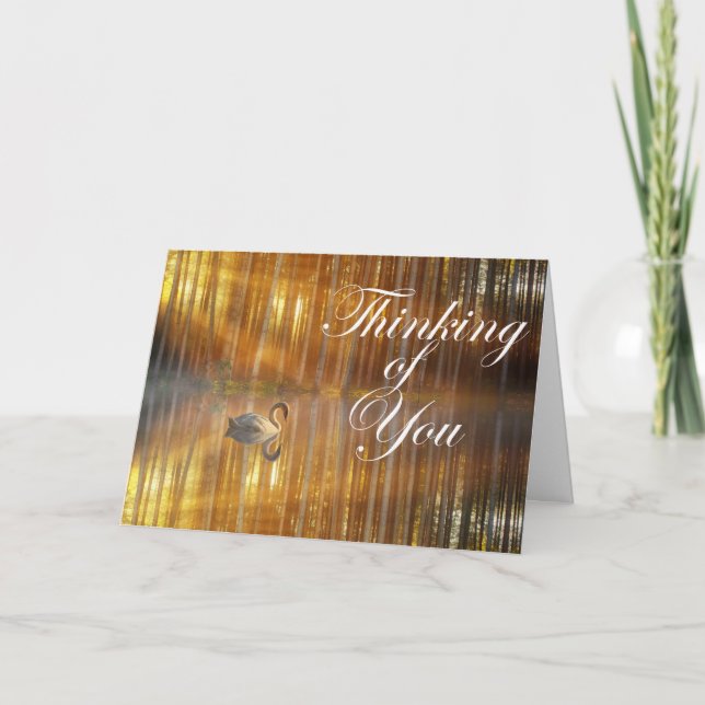 Cartão Sunset do ouro (Frente)