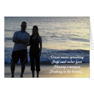 Cartão Sunset e Shore