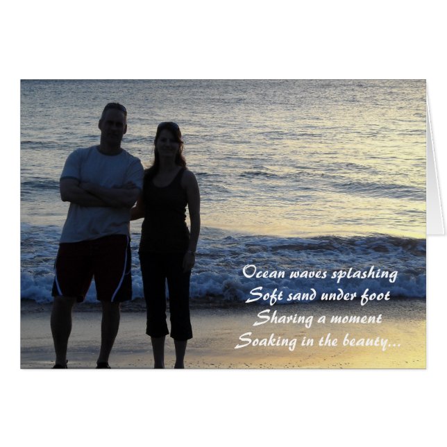 Cartão Sunset e Shore (Frente Horizontal)