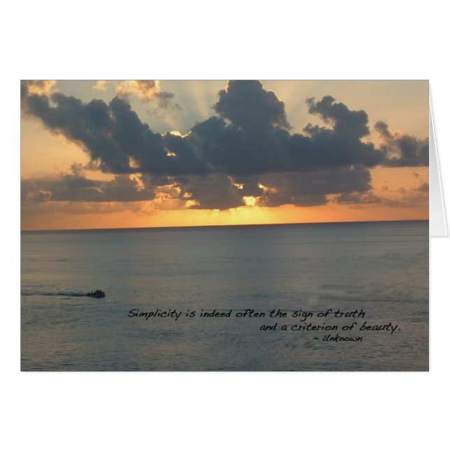 Cartão Sunset em Cozumel (Frente Horizontal)