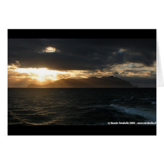 Cartão Sunset em Marettimo