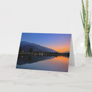 Cartão Sunset Em Salzburg Uttendorf