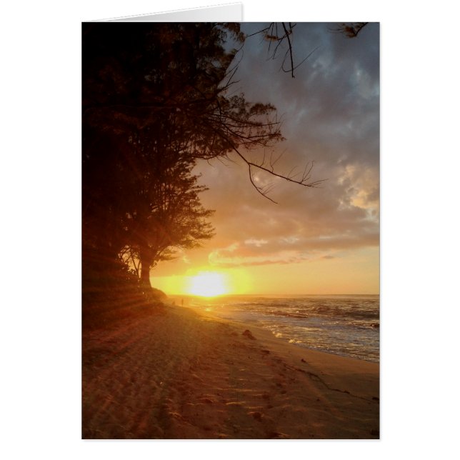 Cartão Sunset Havaiano (Frente)