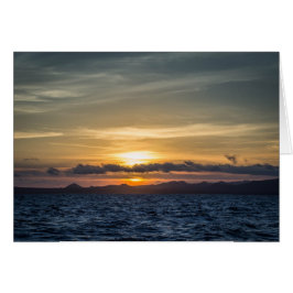 Cartão Sunset na Ilha Bartolome