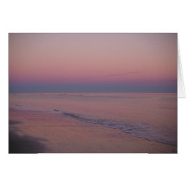 Cartão Sunset na Ilha de Sullivan, SC