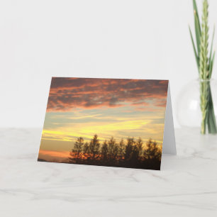 Cartão Sunset near Oakland Maryland blank notecard