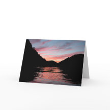 Sunset no Center Hill Lake Card