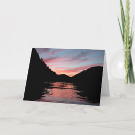 Cartão Sunset no Center Hill Lake Card