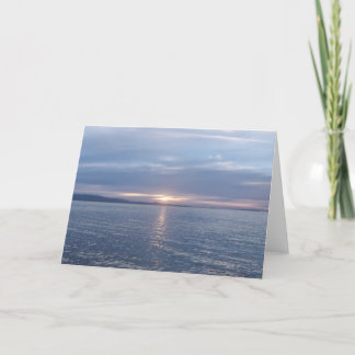 Cartão Sunset Nova Zelândia
