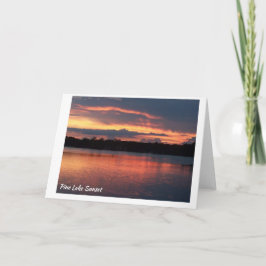 Cartão Sunset - Pine Lake nº 3