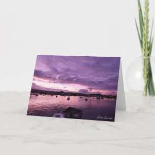 Cartão Sunset Puerto Ayora, Santa Cruz, Galapagos Islands