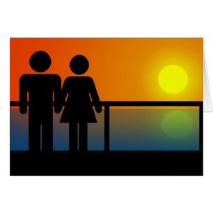 Cartão Sunset Romântico