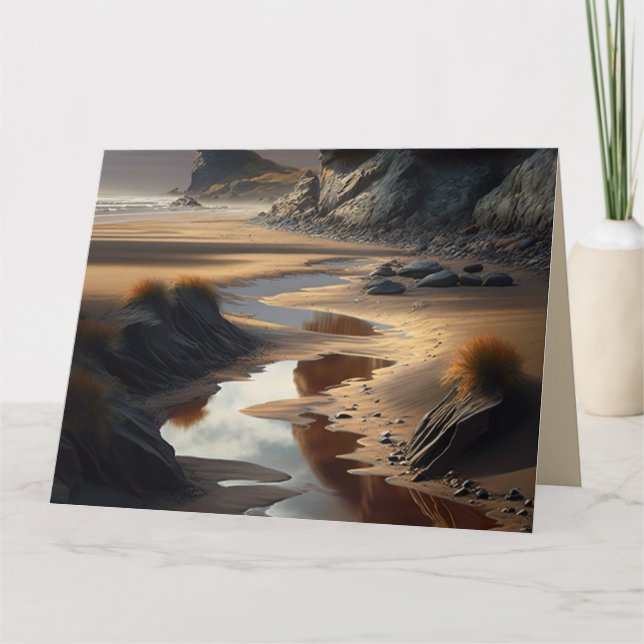 Cartão Sunset Shore (Frente)