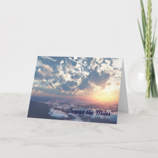 Cartão Sunset Sky na Carteira de Aniversário de Miles