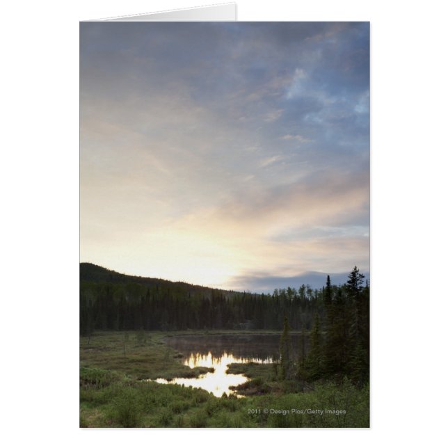 Cartão Sunset Sobre Mistura (Frente)