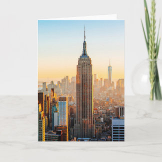 Cartão Sunset Sobre Nova York