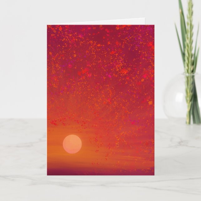 Cartão Sunset Soul Greeting Card (Frente)