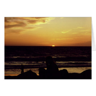 Cartão Sunset Venice CA.