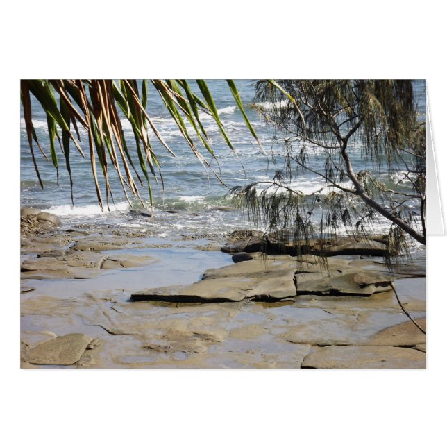 Cartão Sunshine Coast Beach (Frente Horizontal)