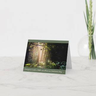 Cartão Sunshine para o Cancer Dia de Tratamento do Doente