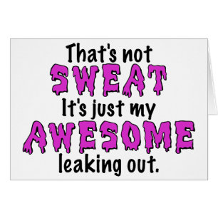 Cartão Suor impressionante