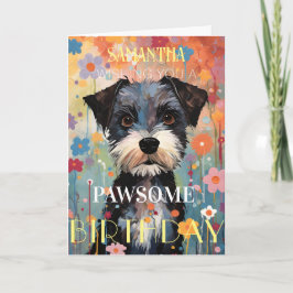 Cartão Super Cachorrinho Feliz Aniversário