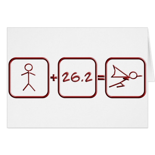 Cartão Super-herói da maratona (Frente Horizontal)