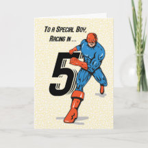 Super-herói de aniversário de 5 de Menino Especial