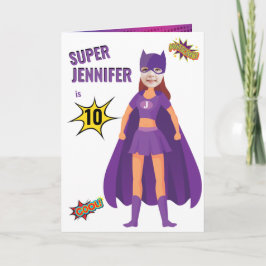 Cartão Super-herói Fab Aniversário Incrível Incrível